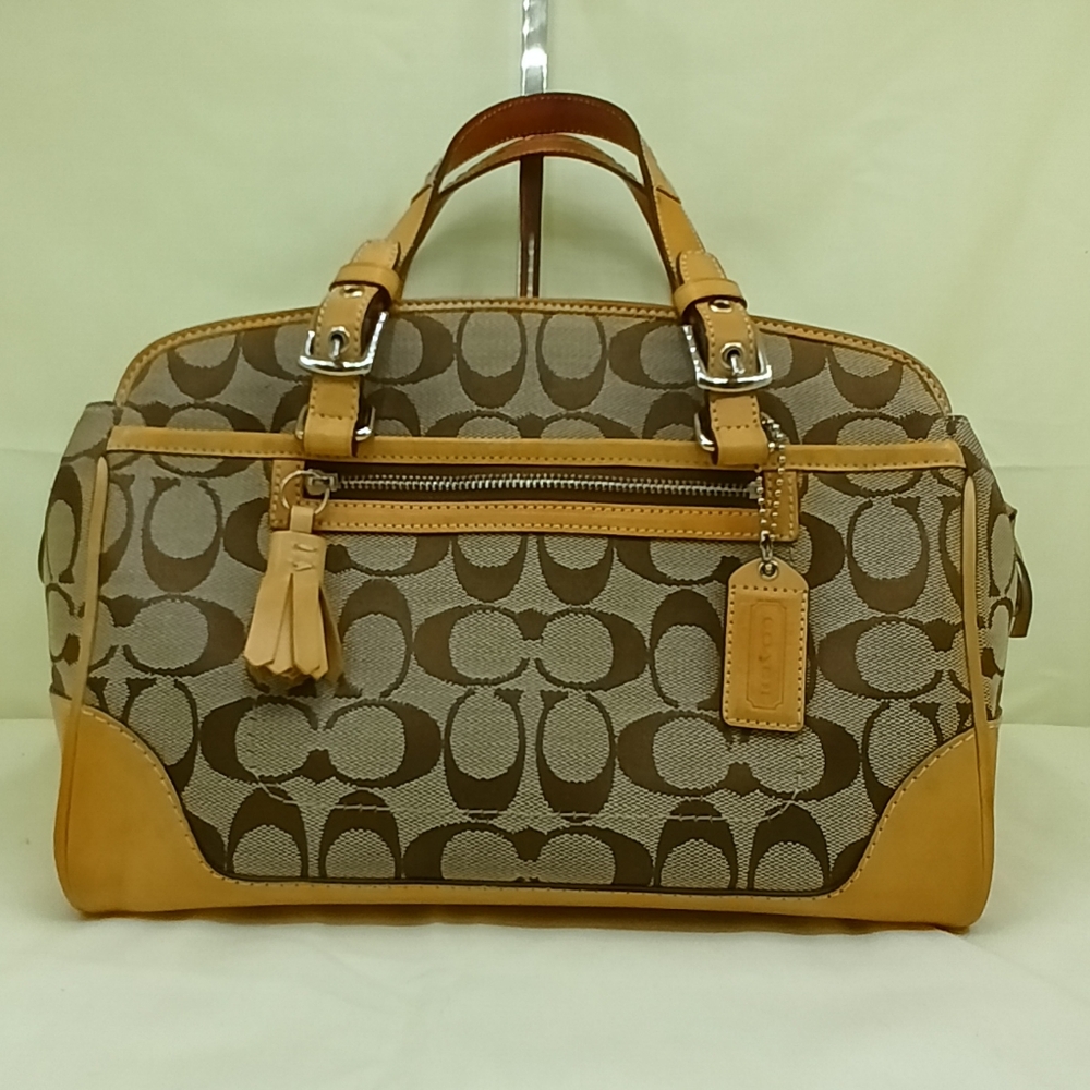 Coach Y2K Signature Hampton Tassel Satchel Handbag 6828 Coach